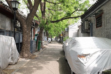 黑芝麻胡同 - 位于區域的西北部，呈東西走向